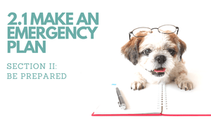 2.1 Make an Emergency Plan︱Pet First Aid Course