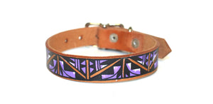 Hand-Painted Leather Collars